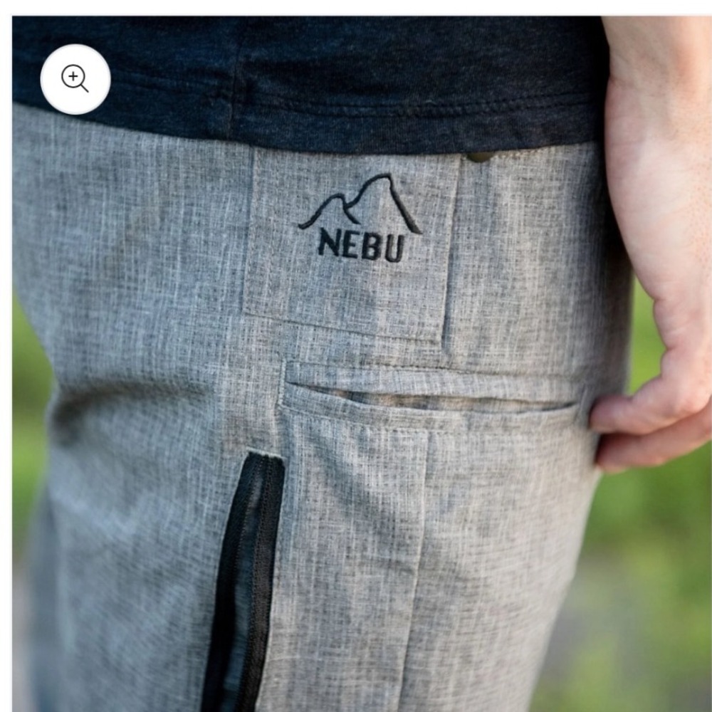 Nebu Fitted B-52 Mens Gray Hiking Pants Lightweight Travel Outdoor Size 38x32 - Picture 11 of 16